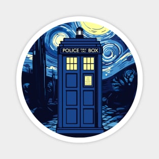 Starry Starry Tardis Magnet